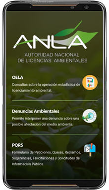 celular con la App Anla
