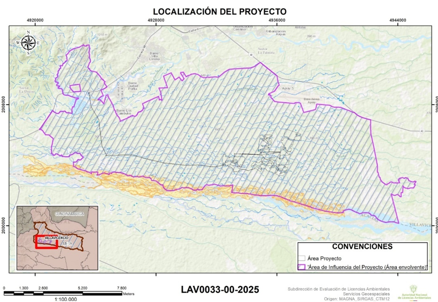 ANLA otorga licencia ambiental proyecto Bosques Solares Llanos 8 conexión subestación Ocoa Villavicencio grafica